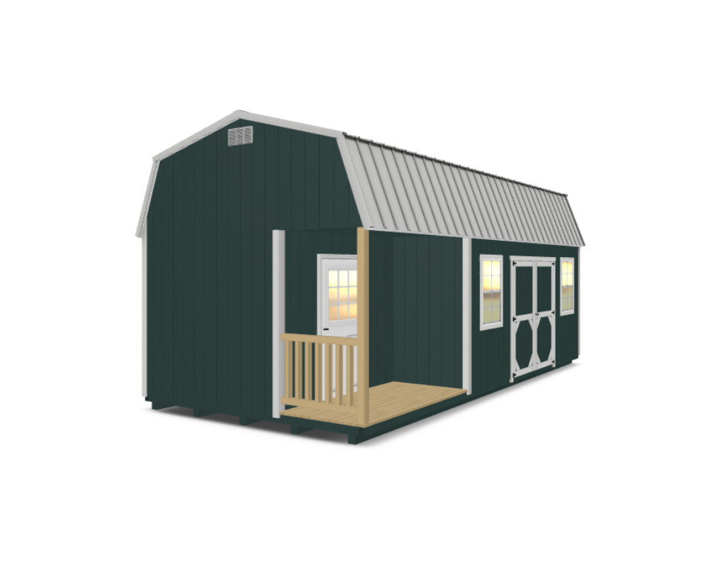 High Barn with Side Porch Left High Barn with Side Porch Left