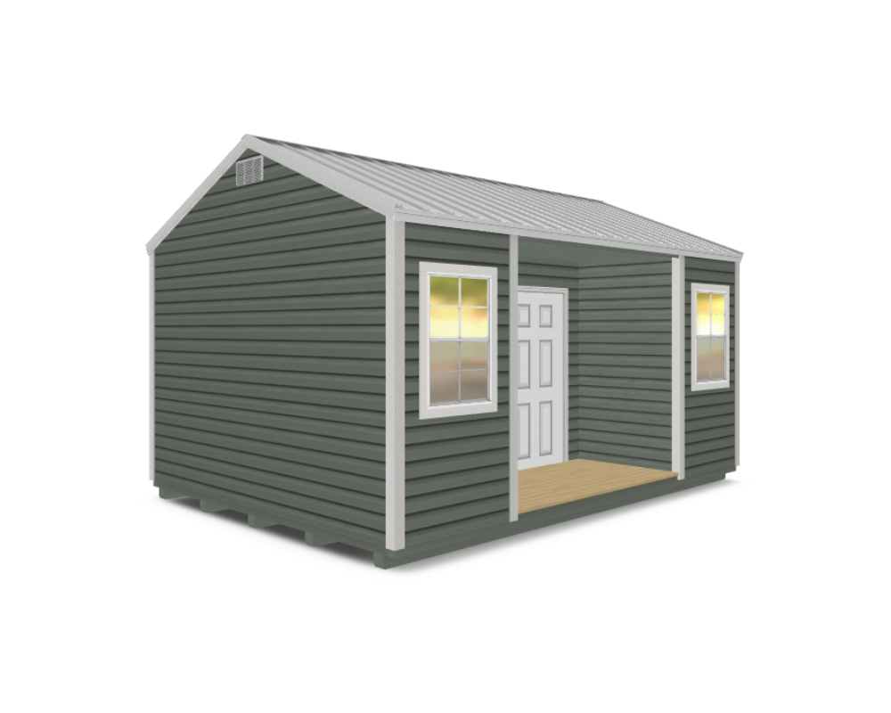 Vinyl Cottage with Center Porch Vinyl Cottage with Center Porch