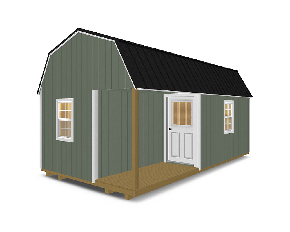 Lofted Cabin with Corner Porch