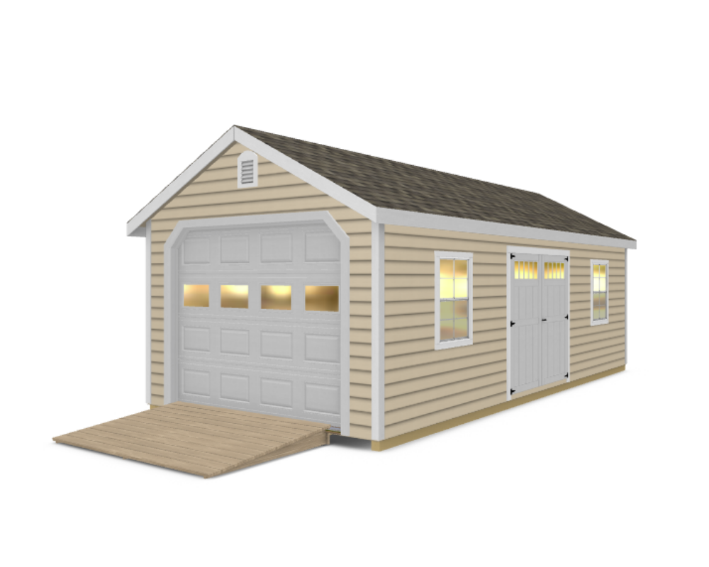 Garden Cape One-Car Garage (Vinyl)