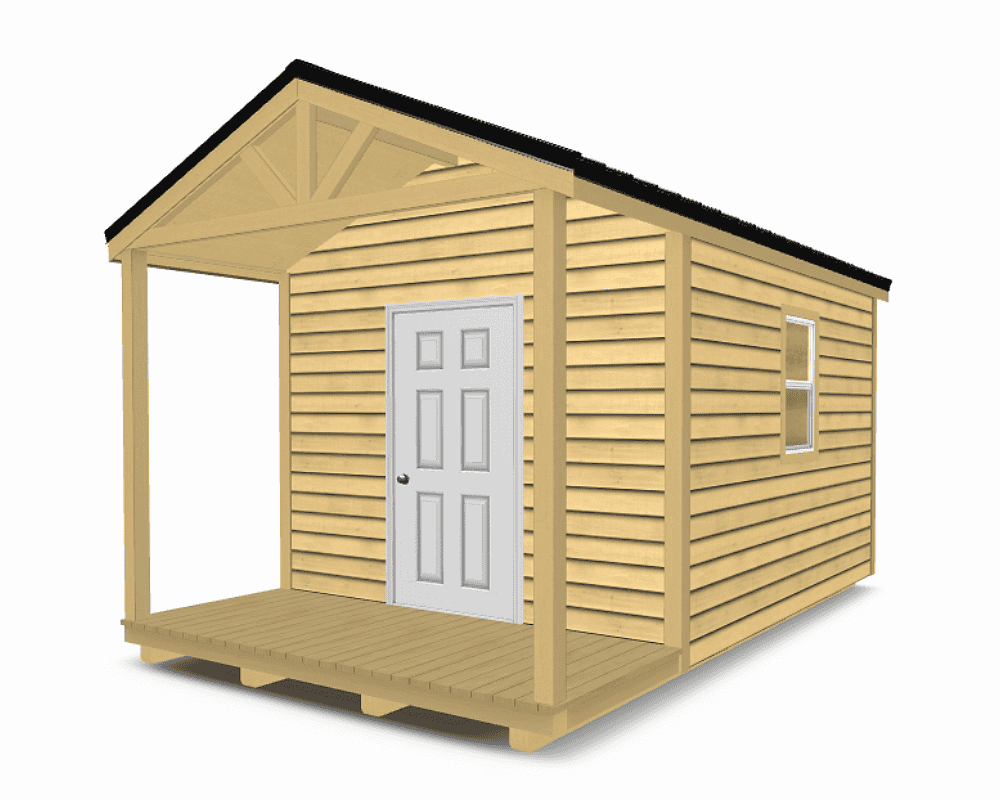 Gable Cabin with Front Porch